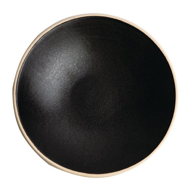Olympia Canvas ondiepe schalen zwart 20cm (6 stuks)