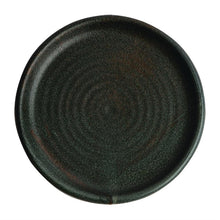 Afbeelding in Gallery-weergave laden, Olympia Canvas ronde borden met smalle rand groen 18cm (6 stuks)