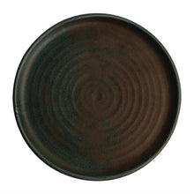 Afbeelding in Gallery-weergave laden, Olympia Canvas ronde borden met smalle rand groen 26,5cm (6 stuks)