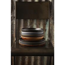 Afbeelding in Gallery-weergave laden, Olympia Canvas ronde borden met smalle rand groen 26,5cm (6 stuks)
