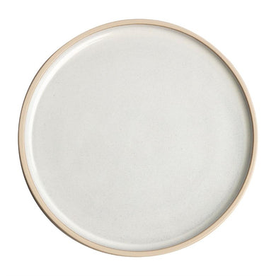 Olympia Canvas platte ronde borden wit 18cm (6 stuks)
