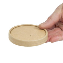 Afbeelding in Gallery-weergave laden, Colpac deksels voor magnetronbestendige kraft soepkommen recyclebaar 225ml en 350ml (500 stuks)