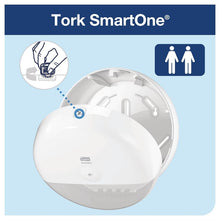 Afbeelding in Gallery-weergave laden, Tork Smart One Mini Toiletroldispenser Wit