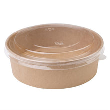 Afbeelding in Gallery-weergave laden, Fiesta Compostable ronde kraft saladeschaal 50cl (300 stuks)