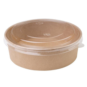 Fiesta Compostable ronde kraft saladeschaal 50cl (300 stuks)