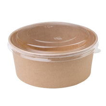 Afbeelding in Gallery-weergave laden, Fiesta Compostable ronde kraft saladeschaal 75cl (300 stuks)