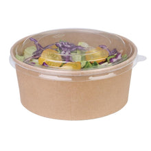 Afbeelding in Gallery-weergave laden, Fiesta Compostable ronde kraft saladeschaal 75cl (300 stuks)