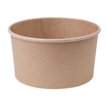 Afbeelding in Gallery-weergave laden, Fiesta Compostable ronde kraft saladeschaal 1L (300 stuks)