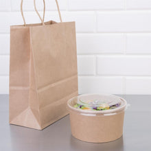 Afbeelding in Gallery-weergave laden, Fiesta Compostable ronde kraft saladeschaal 1L (300 stuks)