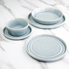 Afbeelding in Gallery-weergave laden, Olympia Cavolo plat rond bord ijsblauw 18cm (6 stuks)