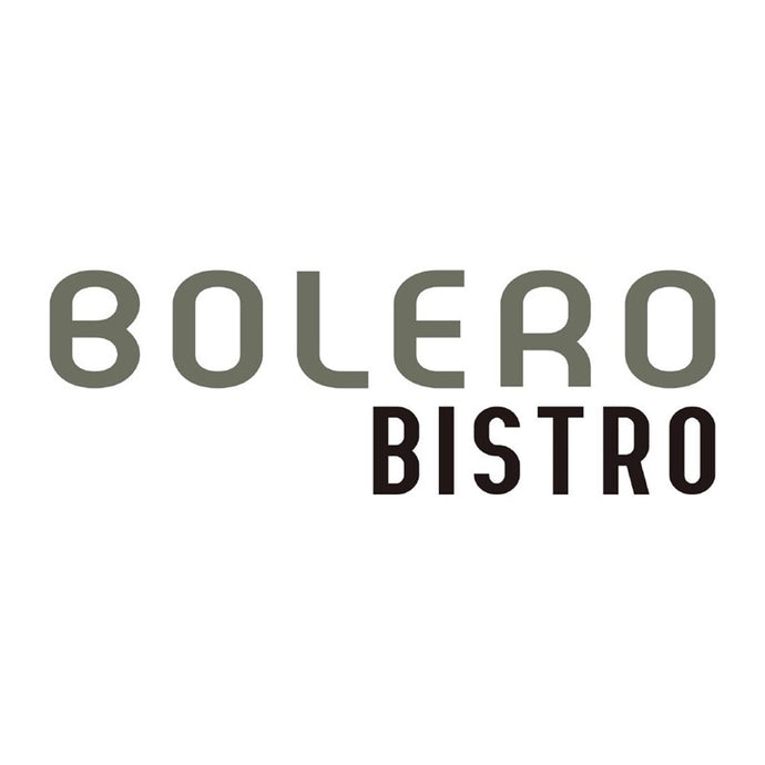 Bolero Bistro bartafel met houten blad zwart