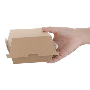 Fiesta Compostable composteerbare hamburgerdoosjes kraft klein (200 stuks)