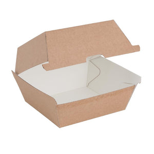 Fiesta Compostable composteerbare hamburgerdoosjes kraft klein (200 stuks)