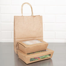 Afbeelding in Gallery-weergave laden, Fiesta Compostable composteerbare saladebakken met PLA vensters 700ml (200 stuks)