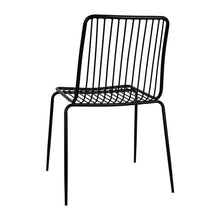 Afbeelding in Gallery-weergave laden, Bolero RVS eetkamerstoelen zwart (4 stuks)