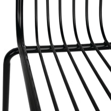 Afbeelding in Gallery-weergave laden, Bolero RVS eetkamerstoelen zwart (4 stuks)