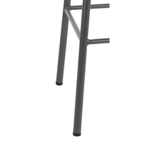 Afbeelding in Gallery-weergave laden, Bolero Cantina hoge barkrukken met houten zitting metallic grijs (4 stuks)
