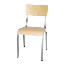Afbeelding in Gallery-weergave laden, Bolero Cantina gegalvaniseerd stalen stoelen met houten zitting en rugleuning (4 stuks)