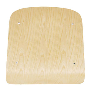 Bolero Cantina gegalvaniseerd stalen stoelen met houten zitting en rugleuning (4 stuks)