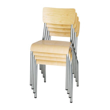Afbeelding in Gallery-weergave laden, Bolero Cantina gegalvaniseerd stalen stoelen met houten zitting en rugleuning (4 stuks)