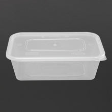 Afbeelding in Gallery-weergave laden, Premium voedselbakjes met deksel 650ml (250 stuks)