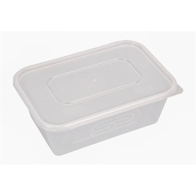 Premium voedselbakjes met deksel 750ml (250 stuks)