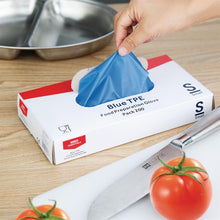 Afbeelding in Gallery-weergave laden, Nisbets Essentials poedervrije TPE handschoenen blauw S (200 stuks)