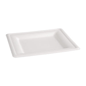 Fiesta Compostable composteerbare bagasse borden vierkant 159mm (50 stuks)