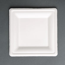 Afbeelding in Gallery-weergave laden, Fiesta Compostable composteerbare bagasse borden vierkant 204mm (50 stuks)