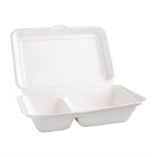 Afbeelding in Gallery-weergave laden, Fiesta Compostable composteerbare bagasse voedseldozen 2 compartimenten (200 stuks)