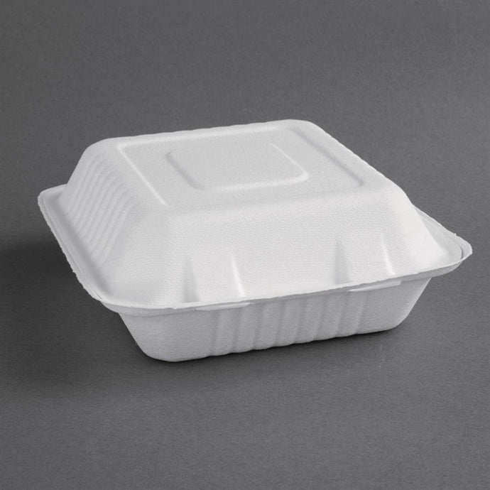 Fiesta Compostable composteerbare bagasse voedseldozen 223mm (200 stuks)