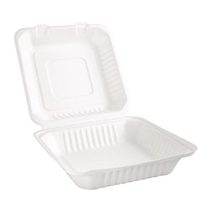 Fiesta Compostable composteerbare bagasse voedseldozen 236mm (200 stuks)