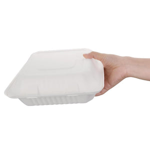 Fiesta Compostable composteerbare bagasse voedseldozen 236mm (200 stuks)