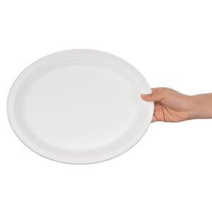 Fiesta Compostable composteerbare bagasse borden ovaal 316mm (50 stuks)