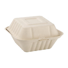 Afbeelding in Gallery-weergave laden, Fiesta Compostable composteerbare bagasse hamburgerdoosjes 152mm (500 stuks)