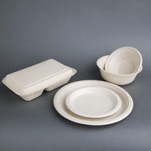 Afbeelding in Gallery-weergave laden, Fiesta Compostable composteerbare bagasse kommen rond bruin 950ml (50 stuks)