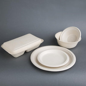 Fiesta Compostable composteerbare bagasse kommen rond bruin 950ml (50 stuks)