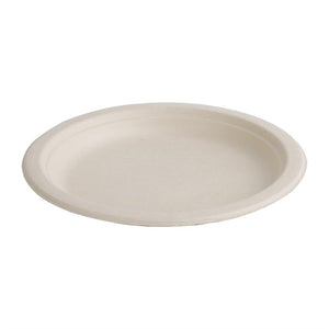 Fiesta Compostable composteerbare bagasse borden rond 261mm ongekleurd (50 stuks)