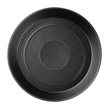 Afbeelding in Gallery-weergave laden, Olympia Cavolo zwarte platte ronde kom - 220 mm (doos 4)