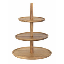 Afbeelding in Gallery-weergave laden, Olympia acaciahouten etagÃ¨re 305(Ã~) x 395(H)mm