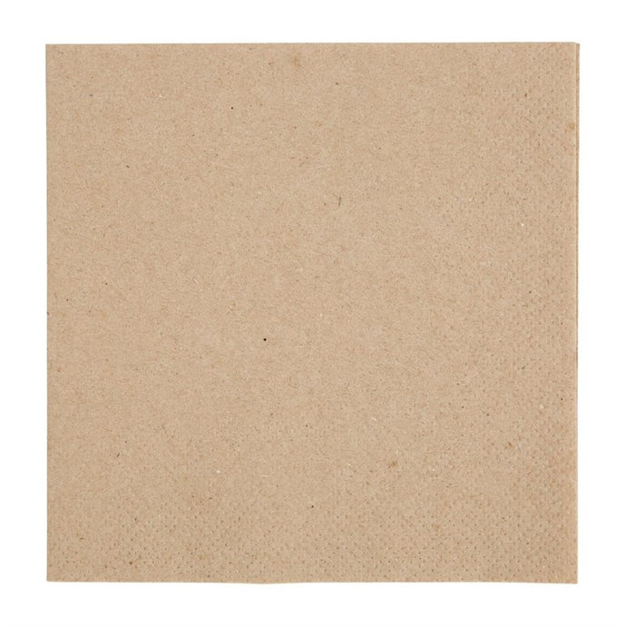 Fiesta Recyclable servetten 1/4 vouw gerecycled kraftpapier 240mm (4000 stuks)