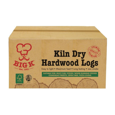 Big K Kiln Dry hardhouten houtblokken 8kg