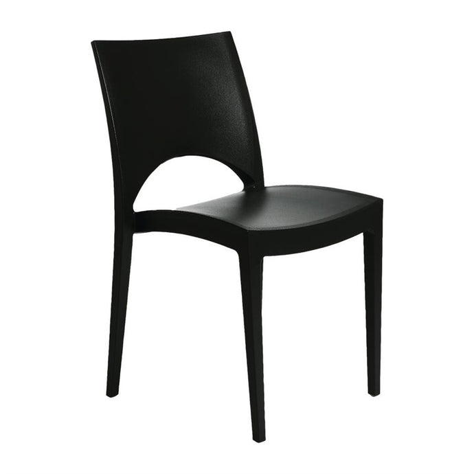 Sol outdoor/indoor stapelbare stoel anthraciet