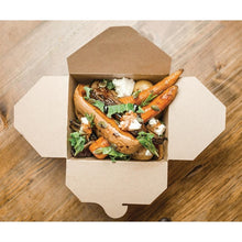 Afbeelding in Gallery-weergave laden, Vegware composteerbare kartonnen voedseldozen 1,8L (180 stuks)