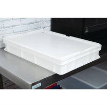 Afbeelding in Gallery-weergave laden, Cambro polyethyleen deksel voor pizza deegkrat 60x40x2cm