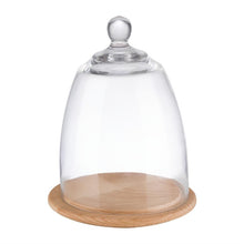 Afbeelding in Gallery-weergave laden, APS serveerplank met glazen cloche 185mm