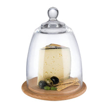 Afbeelding in Gallery-weergave laden, APS serveerplank met glazen cloche 185mm