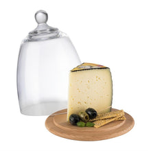 Afbeelding in Gallery-weergave laden, APS serveerplank met glazen cloche 185mm