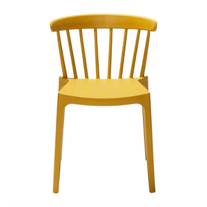Windson polypropyleen stoelen okergeel (4 stuks)