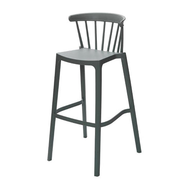 Windson polypropyleen barkruk groen (4 stuks)